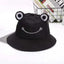 Chapeau seau à motif unique de grenouille pour femmes - Style extérieur