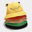 Chapeau seau à motif unique de grenouille pour femmes - Style extérieur