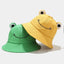 Chapeau seau à motif unique de grenouille pour femmes - Style extérieur