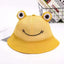 Chapeau seau à motif unique de grenouille pour femmes - Style extérieur