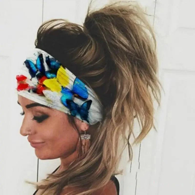 Chic Women's Summer Hair Bands - Stylish Printed Turban Headwraps - Korvel