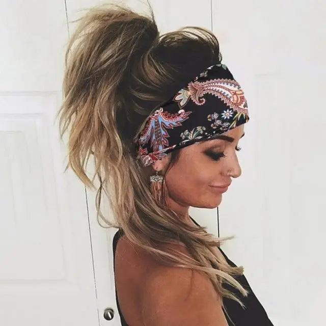 Chic Women's Summer Hair Bands - Stylish Printed Turban Headwraps - Korvel