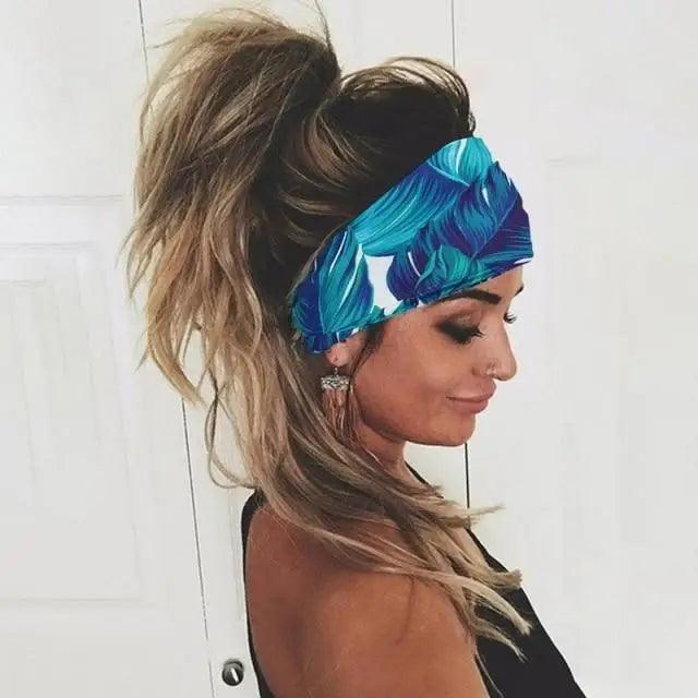Chic Women's Summer Hair Bands - Stylish Printed Turban Headwraps - Korvel