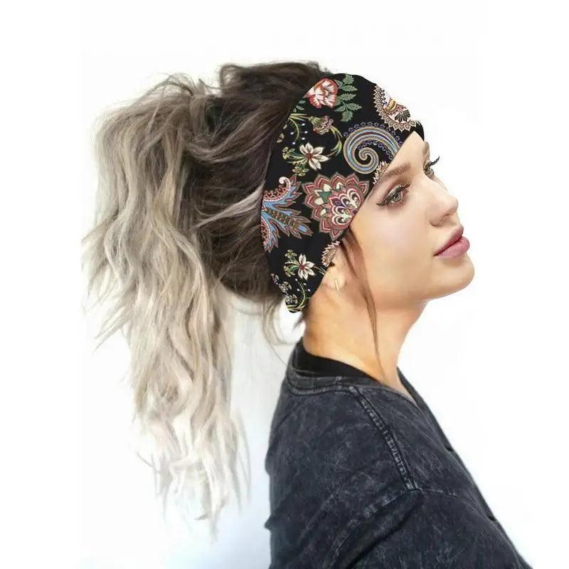 Chic Women's Summer Hair Bands - Stylish Printed Turban Headwraps - Korvel