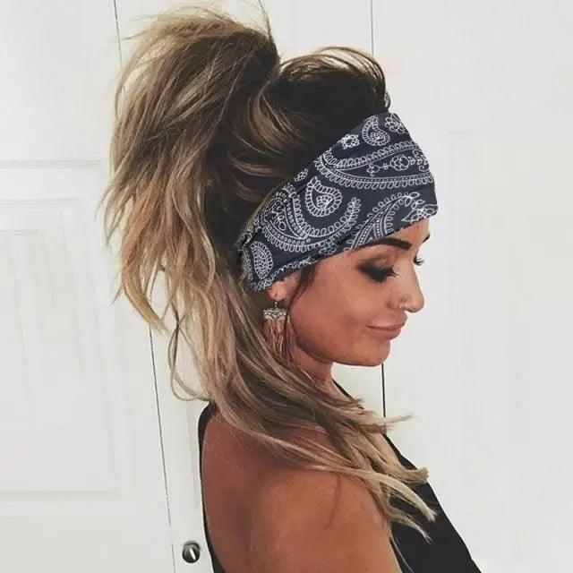 Chic Women's Summer Hair Bands - Stylish Printed Turban Headwraps - Korvel