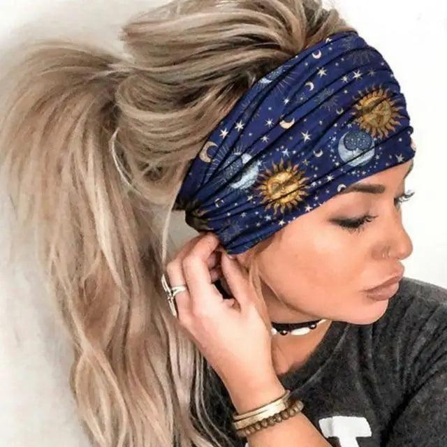 Chic Women's Summer Hair Bands - Stylish Printed Turban Headwraps - Korvel