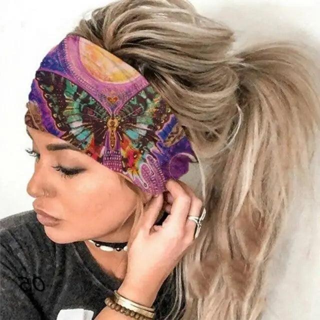 Chic Women's Summer Hair Bands - Stylish Printed Turban Headwraps - Korvel