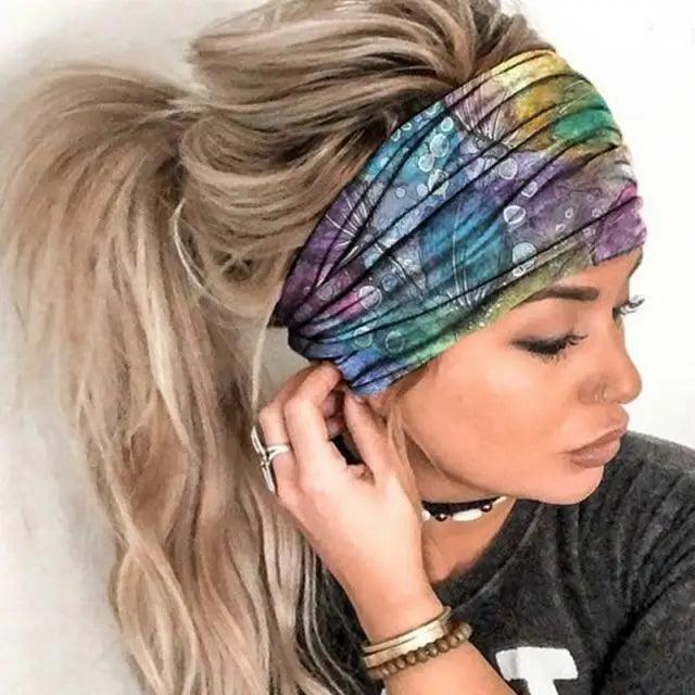 Chic Women's Summer Hair Bands - Stylish Printed Turban Headwraps - Korvel