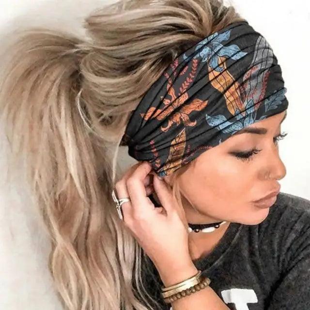 Chic Women's Summer Hair Bands - Stylish Printed Turban Headwraps - Korvel