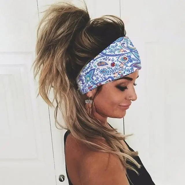 Chic Women's Summer Hair Bands - Stylish Printed Turban Headwraps - Korvel
