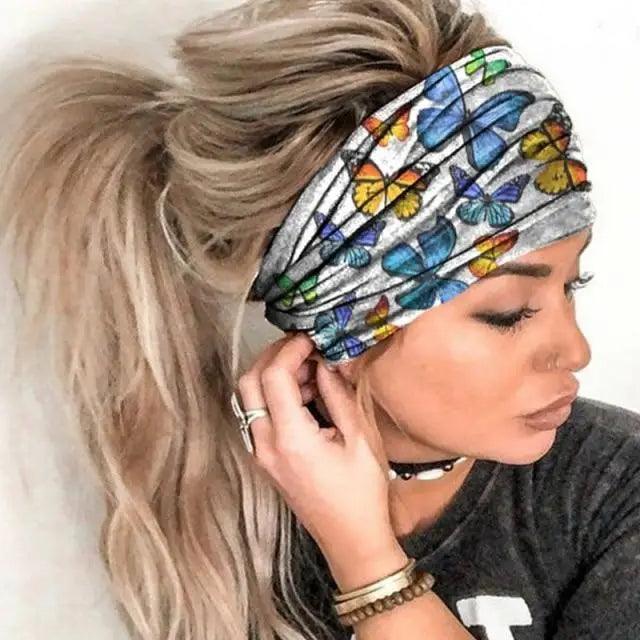 Chic Women's Summer Hair Bands - Stylish Printed Turban Headwraps - Korvel