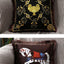 Housse de coussin en polyester imprimé de luxe avec bord à franges