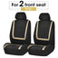 Juego de fundas de asiento de coche de tela plana universal premium