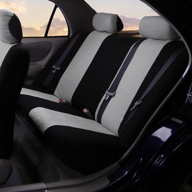 Juego de fundas de asiento de coche de tela plana universal premium
