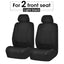 Juego de fundas de asiento de coche de tela plana universal premium