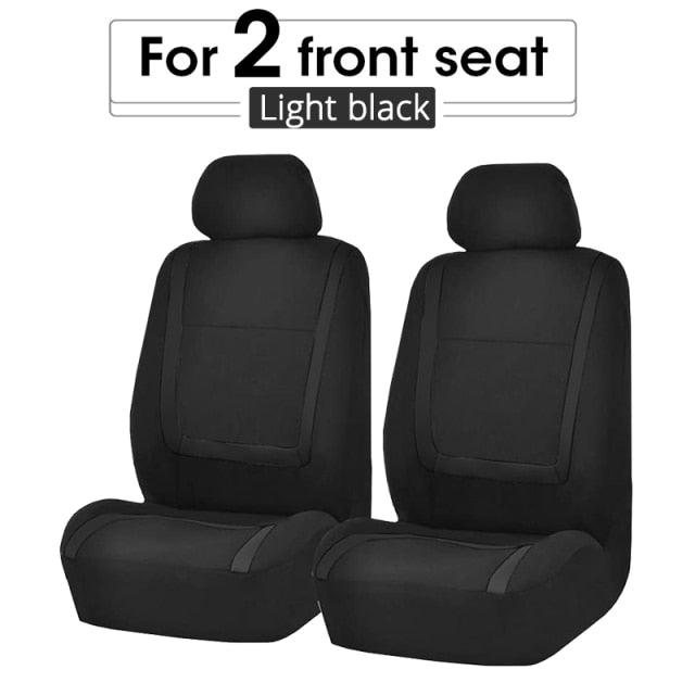 Juego de fundas de asiento de coche de tela plana universal premium