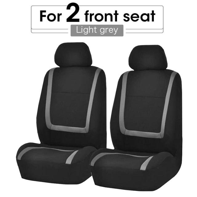 Juego de fundas de asiento de coche de tela plana universal premium