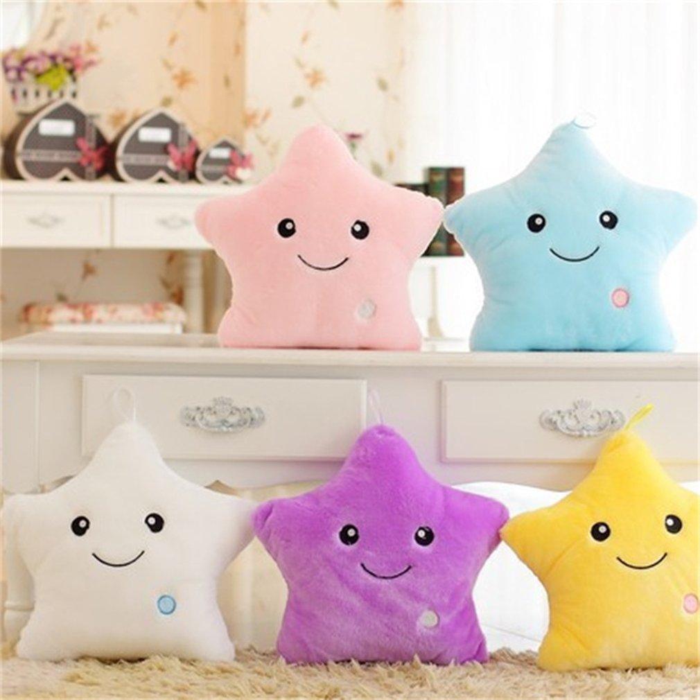 Luminous Star Design LED Light Cushion - Plush Night Light Pillow
