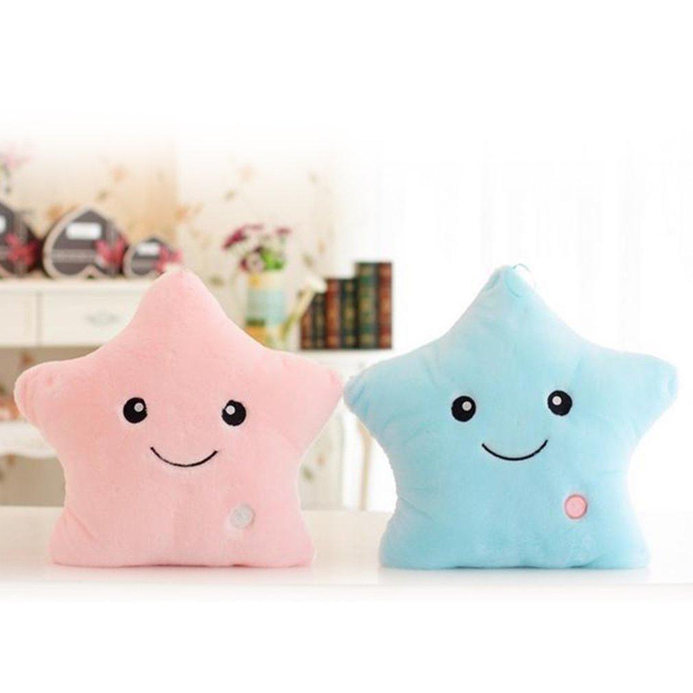 Luminous Star Design LED Light Cushion - Plush Night Light Pillow