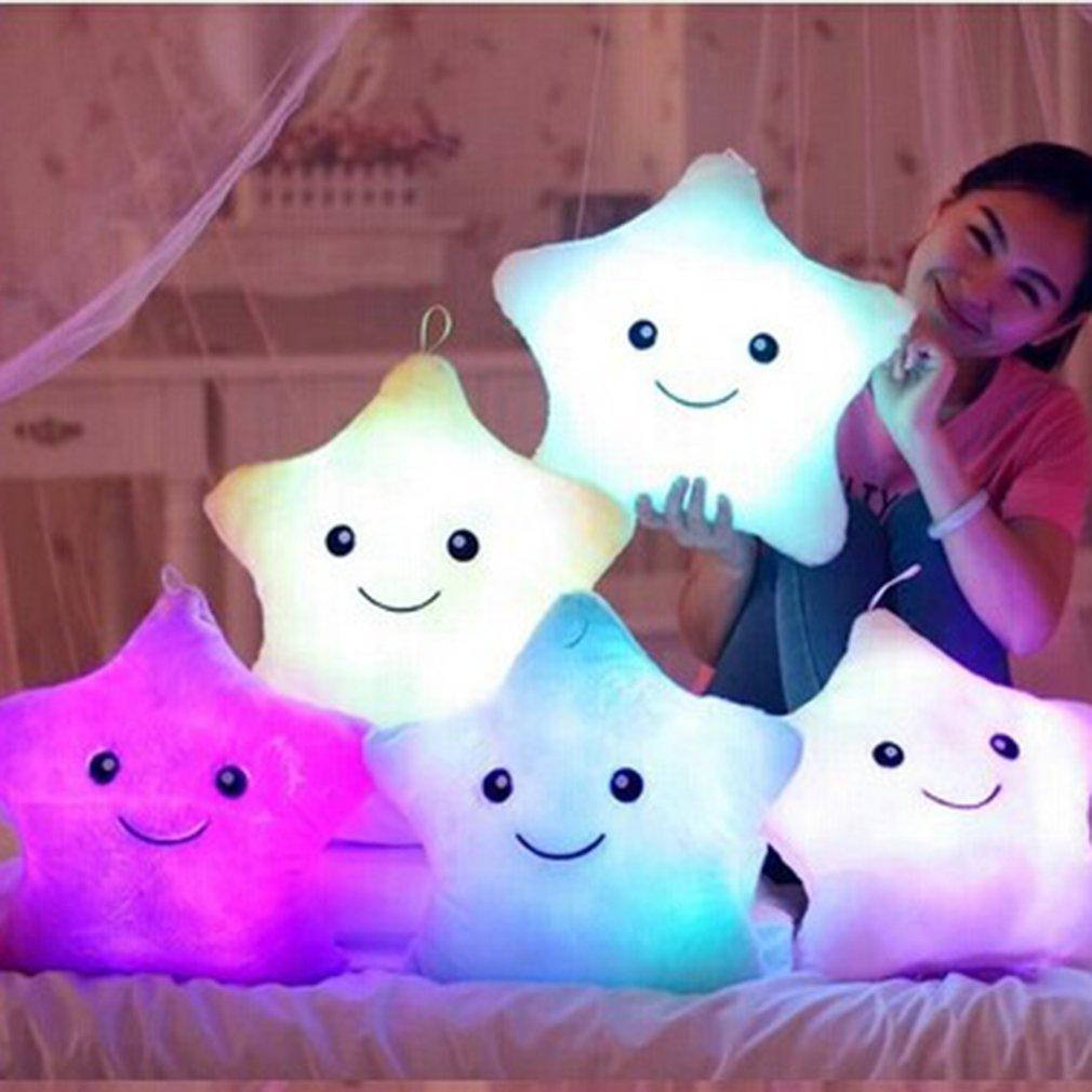 Luminous Star Design LED Light Cushion - Plush Night Light Pillow