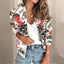 Floral Printed Women's Bomber Jacket - Stylish Spring Outerwear