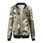 Floral Printed Women's Bomber Jacket - Stylish Spring Outerwear