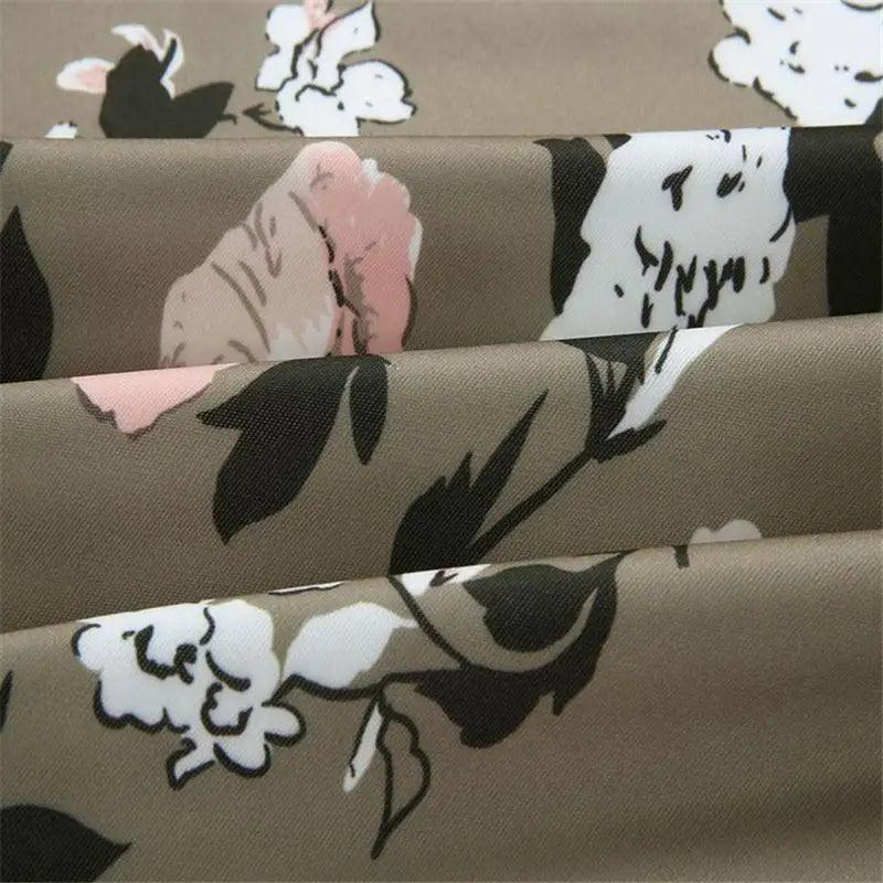 Floral Printed Women's Bomber Jacket - Stylish Spring Outerwear