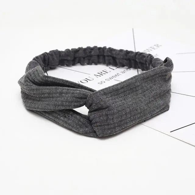 Vintage Cross Knot Soft Headbands for Women