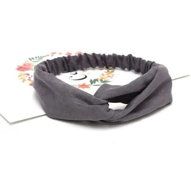 Vintage Cross Knot Soft Headbands for Women
