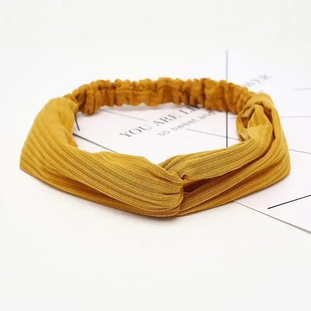 Vintage Cross Knot Soft Headbands for Women