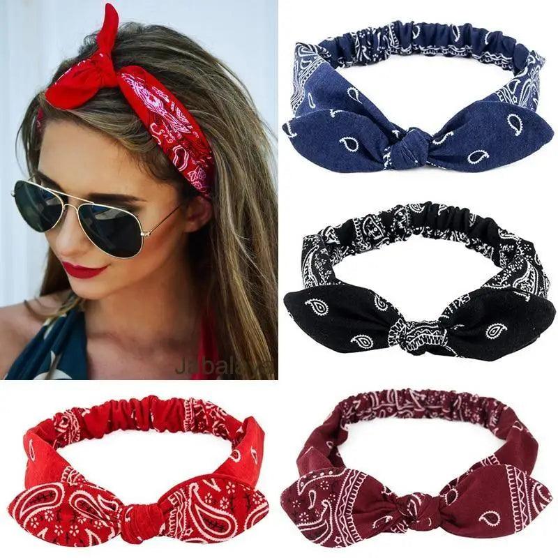 Vintage Cross Knot Soft Headbands for Women
