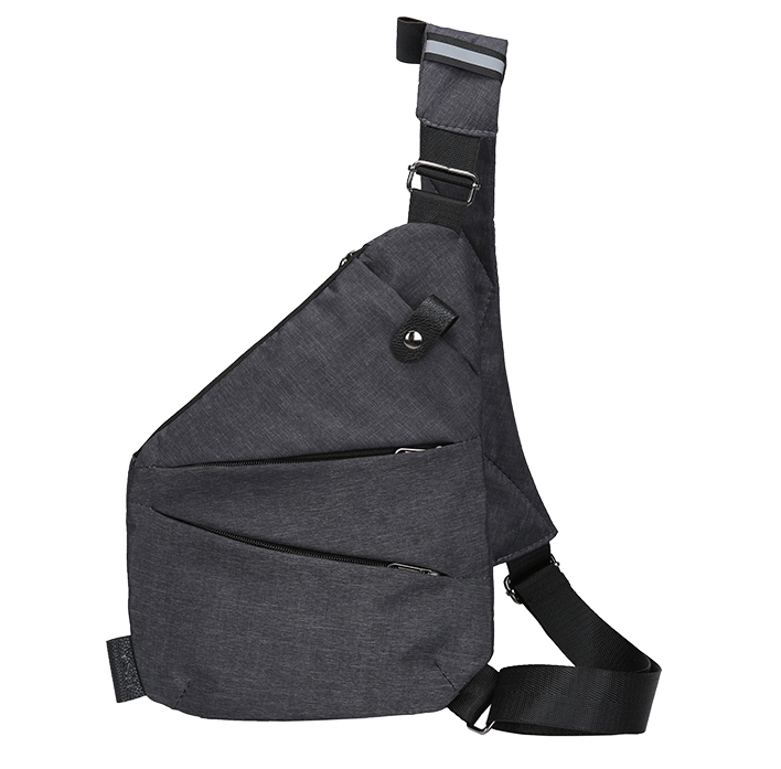Unisex Anti-Theft Male Chest Bag Men Hidden Shoulder Messenger Bag - Korvel