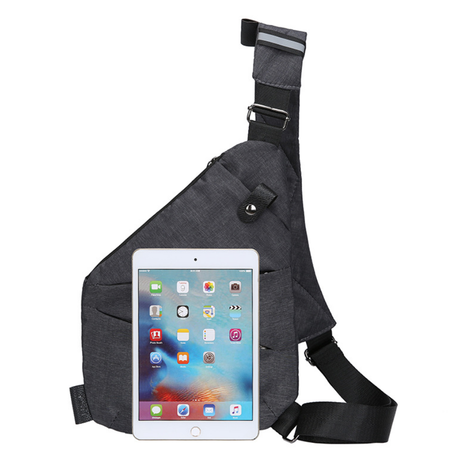 Unisex Anti-Theft Male Chest Bag Men Hidden Shoulder Messenger Bag - Korvel