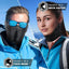 Unisex Breathable Black Half Ski Mask for Winter Activities