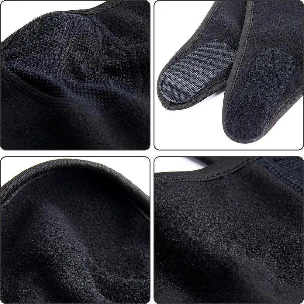 Unisex Breathable Black Half Ski Mask for Winter Activities