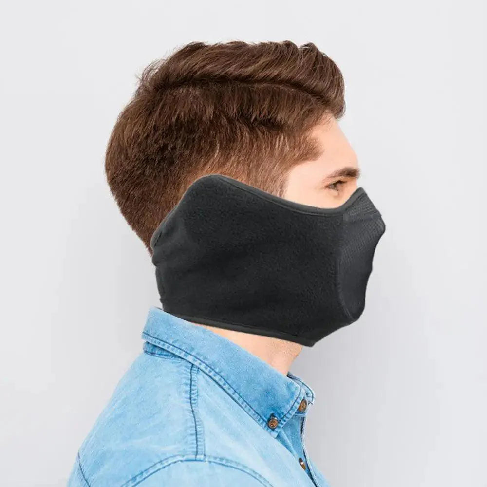 Unisex Breathable Black Half Ski Mask for Winter Activities