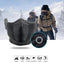 Unisex Breathable Black Half Ski Mask for Winter Activities