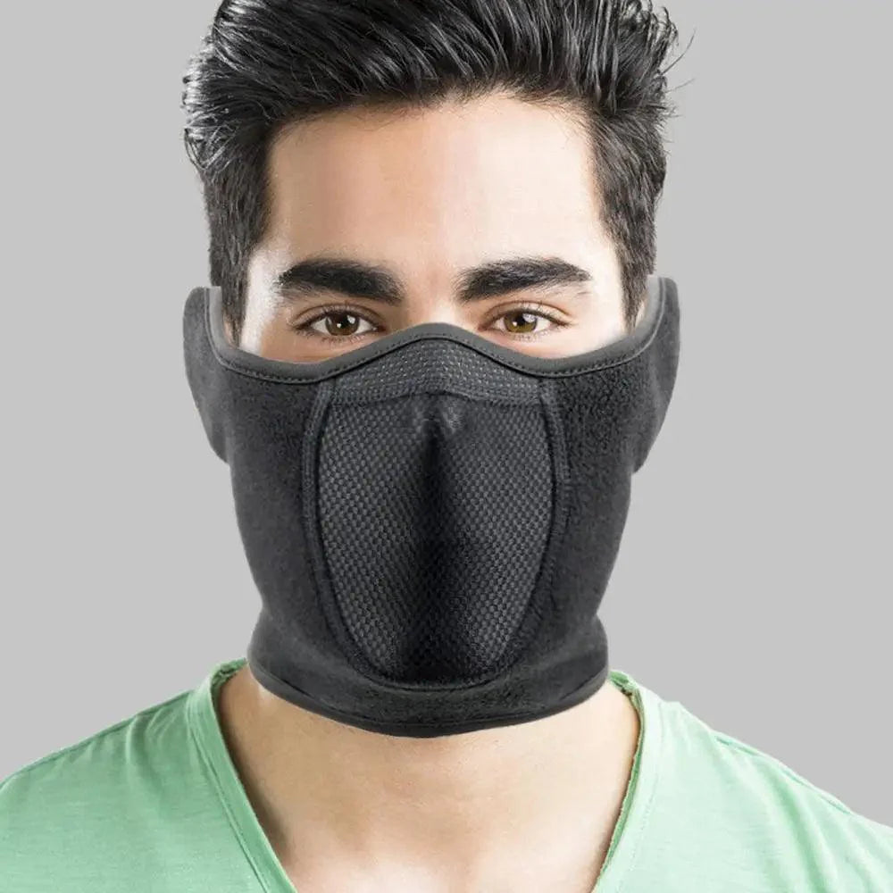 Unisex Breathable Black Half Ski Mask for Winter Activities
