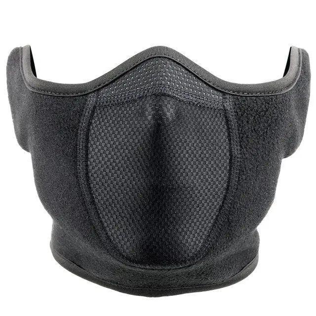 Unisex Breathable Black Half Ski Mask for Winter Activities