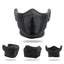 Unisex Breathable Black Half Ski Mask for Winter Activities