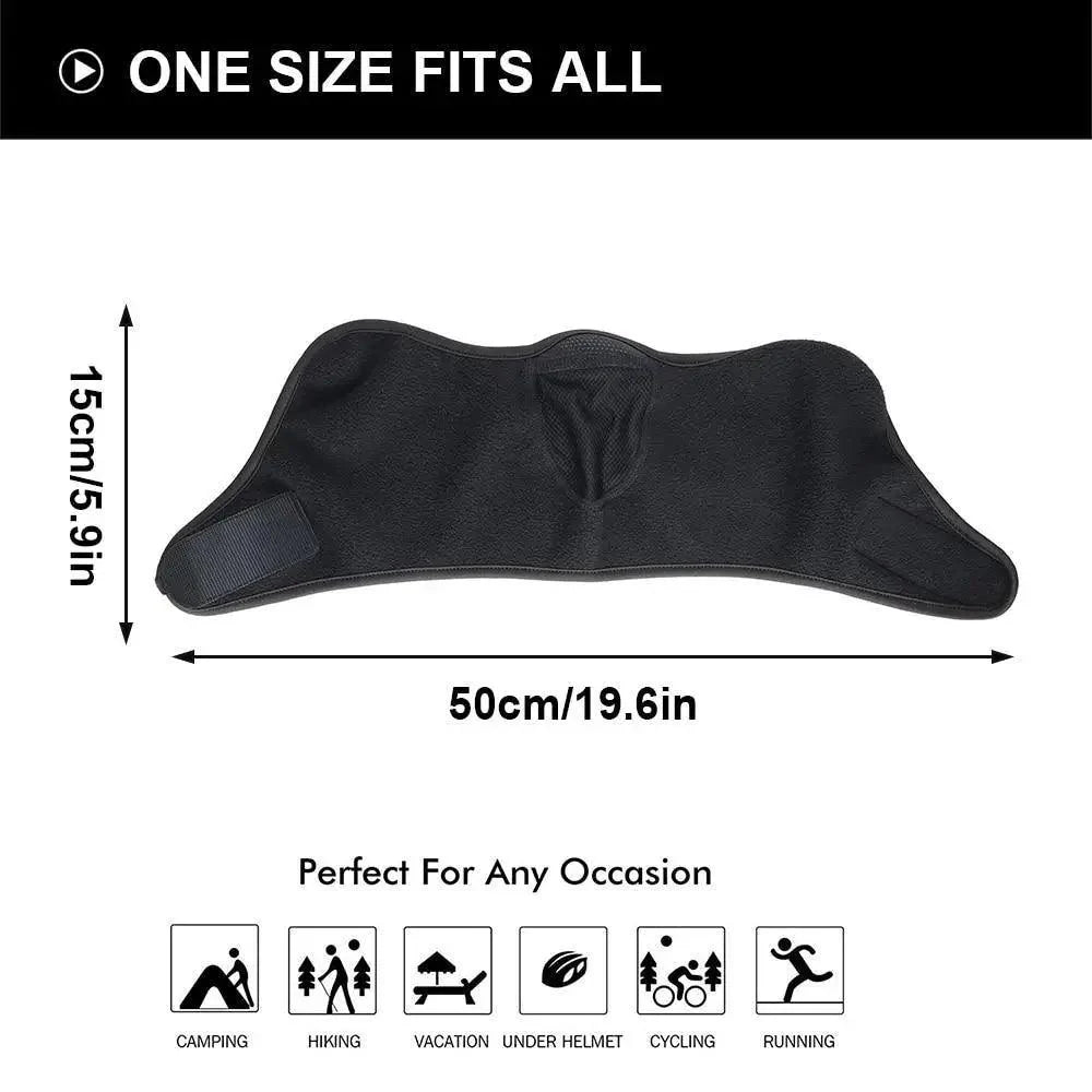 Unisex Breathable Black Half Ski Mask for Winter Activities