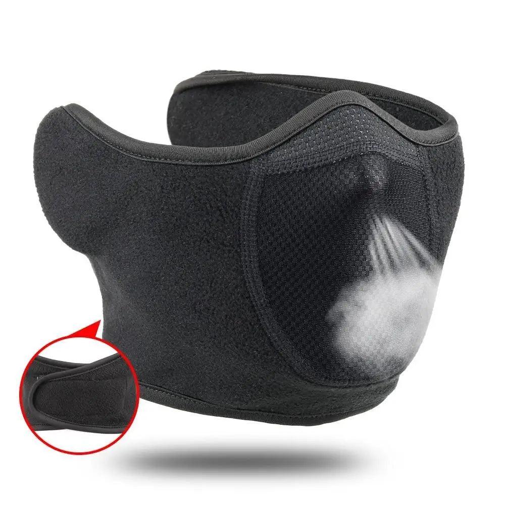 Unisex Breathable Black Half Ski Mask for Winter Activities