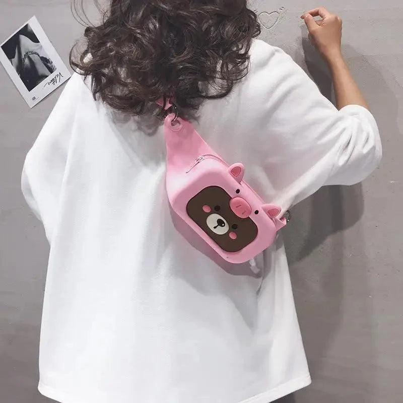 Riñonera Unisex de Diseño de Caricatura para Viajes