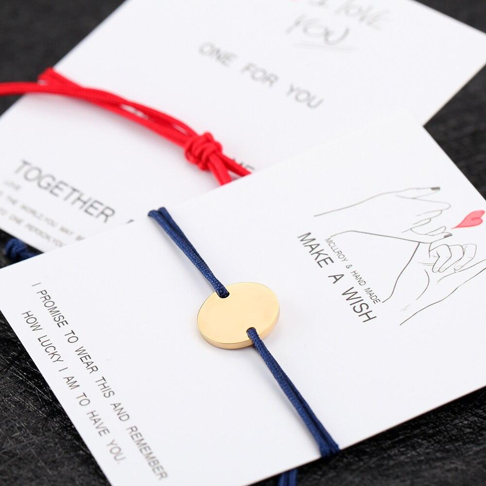 Unisex Charming Rectangle Letter Bracelet - Handmade Adjustable Design
