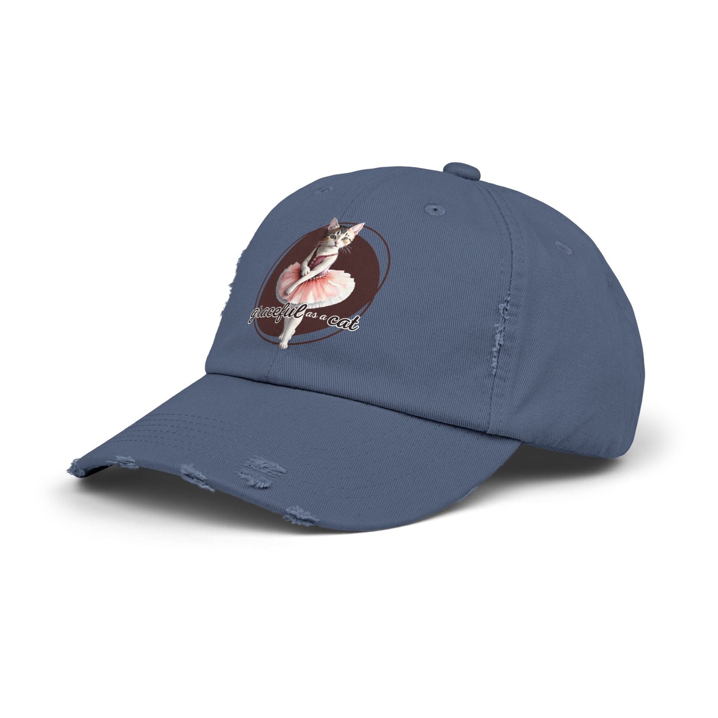 Gorra Distressed Unisex - 'Graciosa como un Gato'