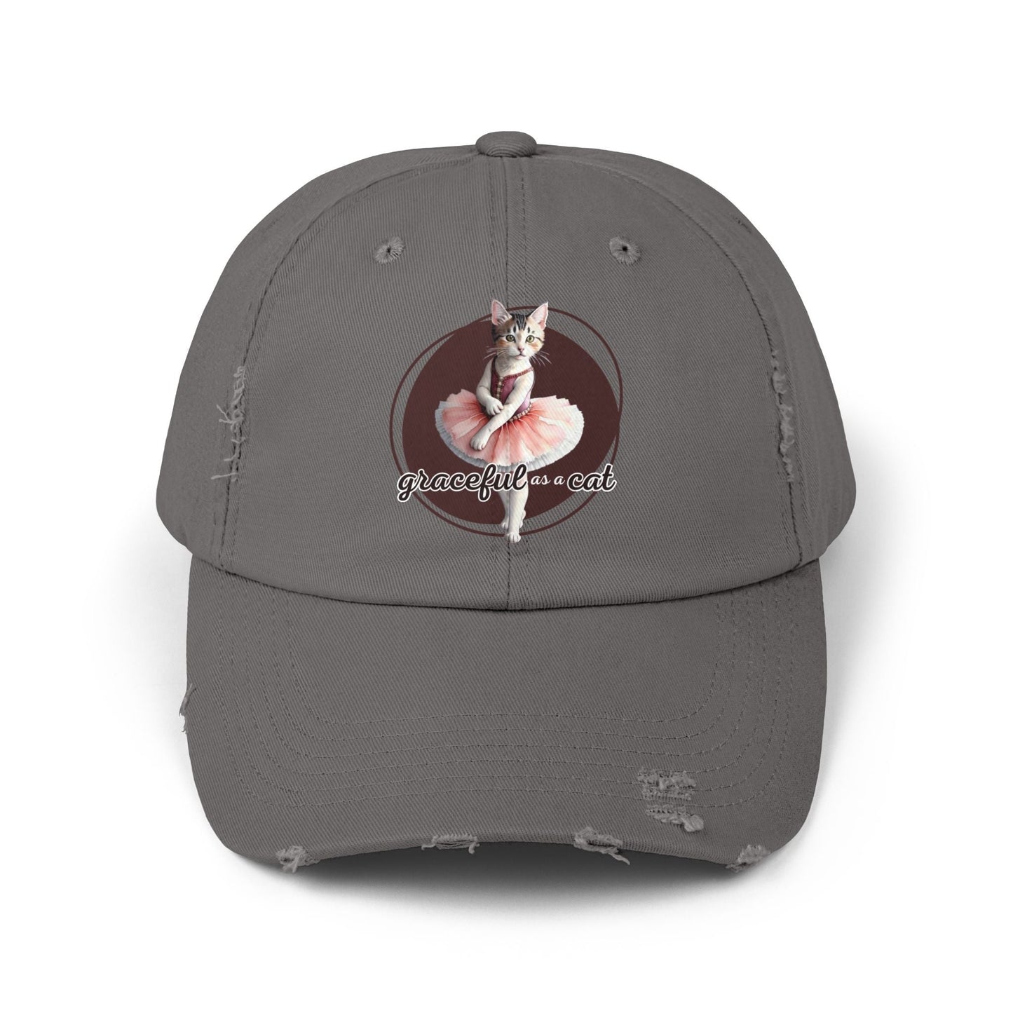 Gorra Distressed Unisex - 'Graciosa como un Gato'