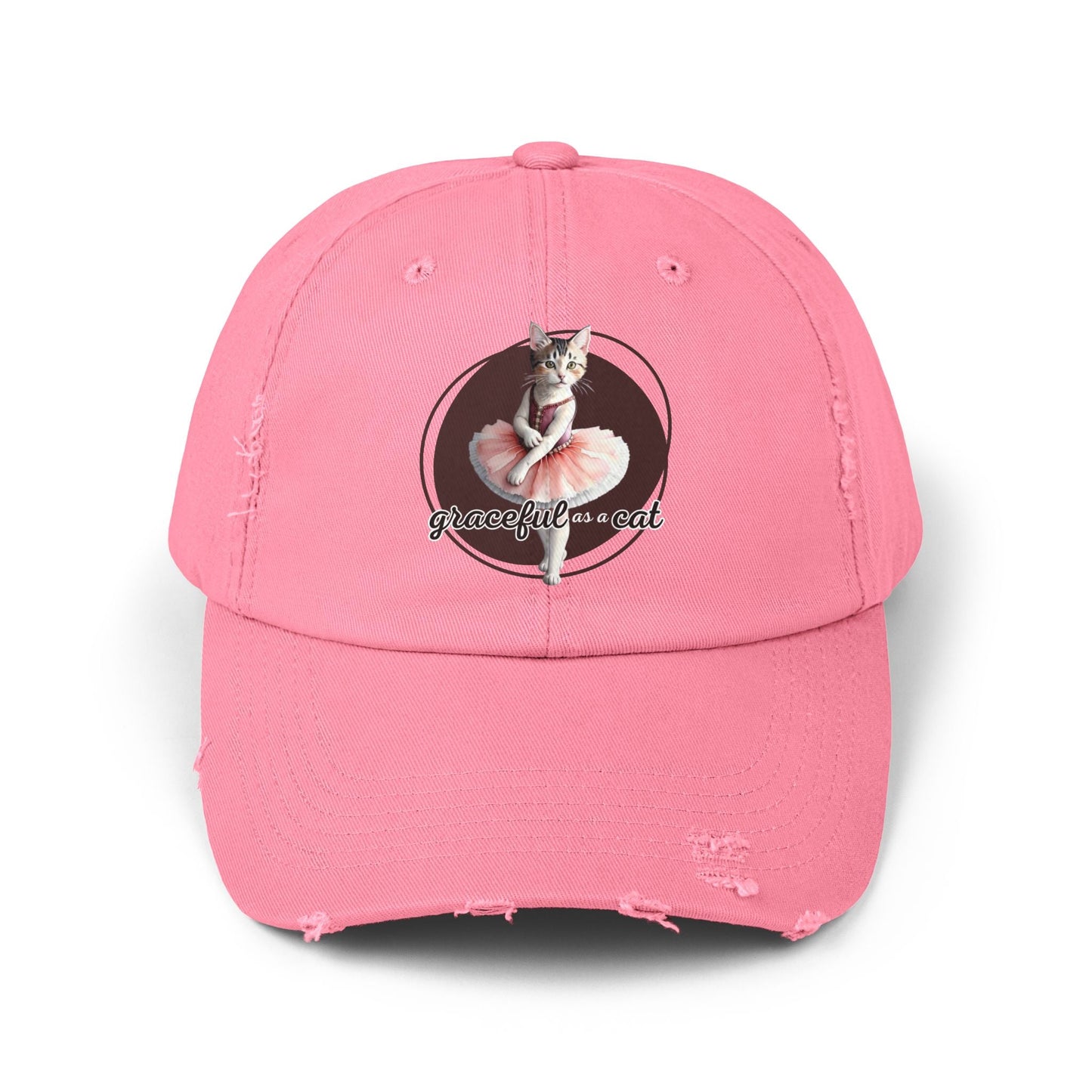Gorra Distressed Unisex - 'Graciosa como un Gato'