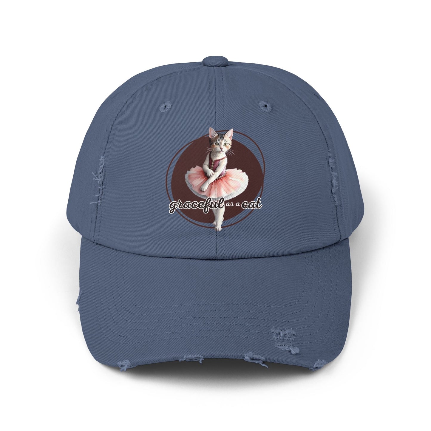 Gorra Distressed Unisex - 'Graciosa como un Gato'