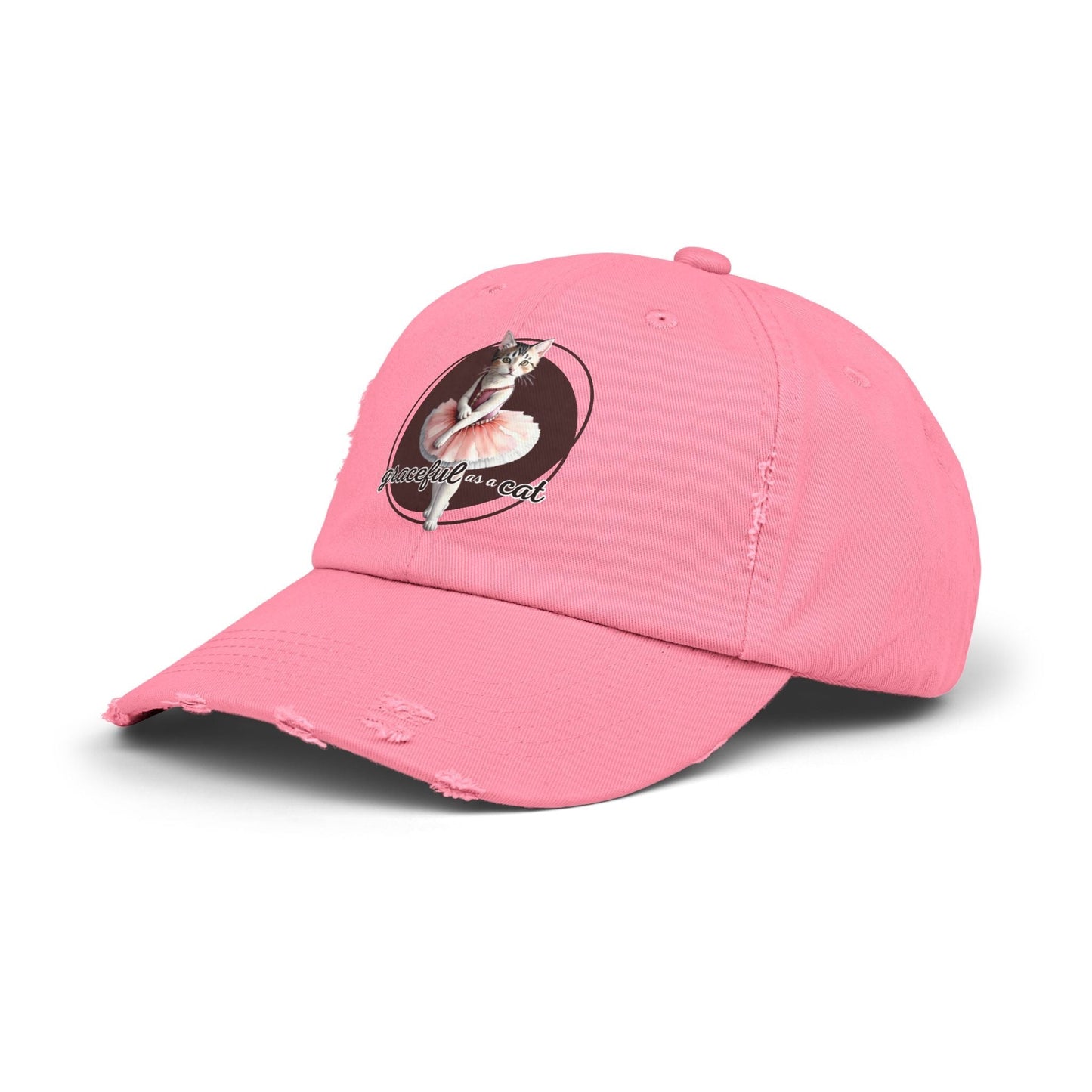 Gorra Distressed Unisex - 'Graciosa como un Gato'