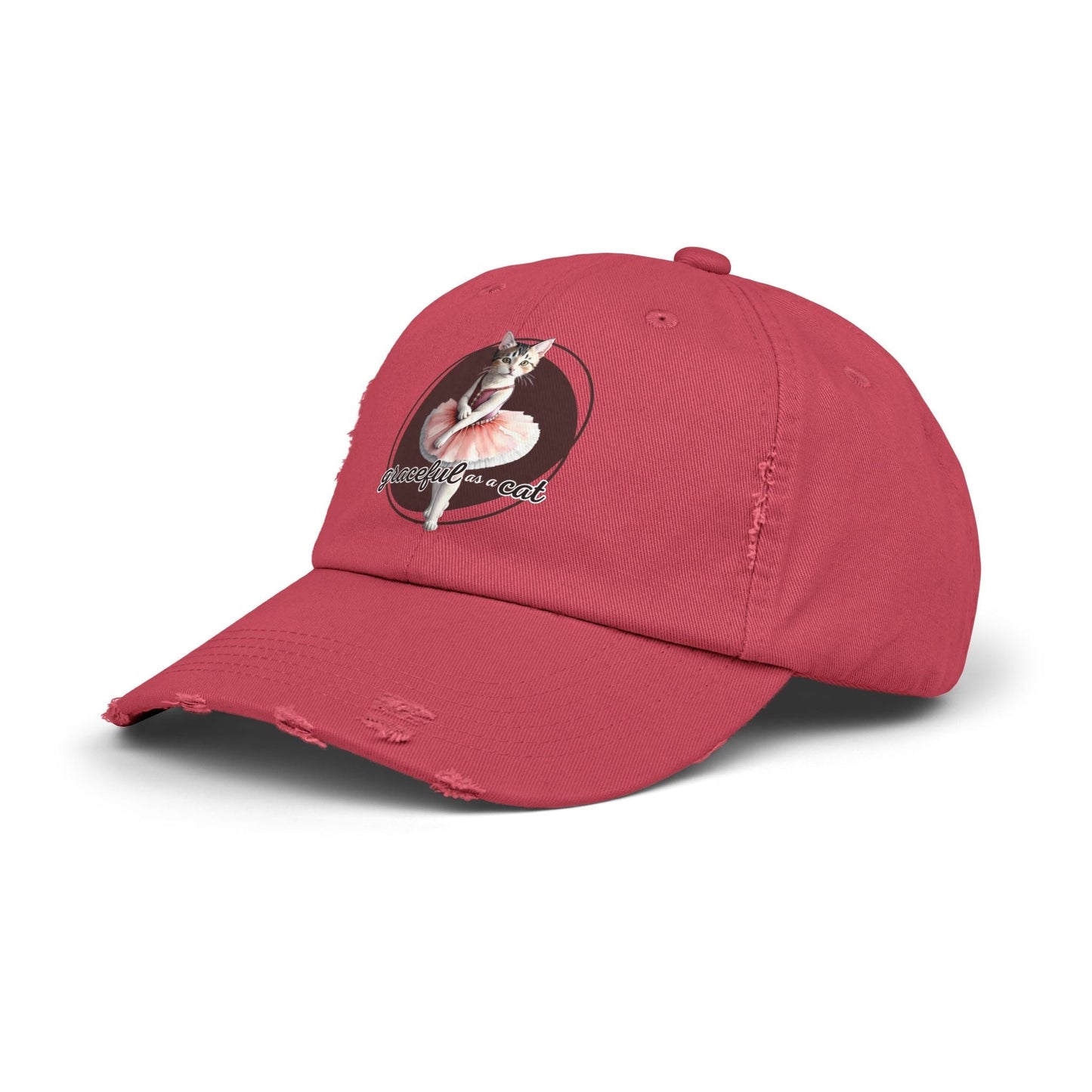 Gorra Distressed Unisex - 'Graciosa como un Gato'